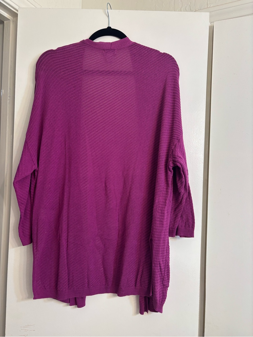 Old Navy Magenta Sleeveless Dress with Open-Front Lightweight Cardigan